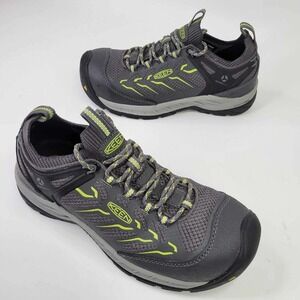 Keen Utility Flint II Sneaker Womens Size 8.5 Gray Composite Toe Lace Up Work